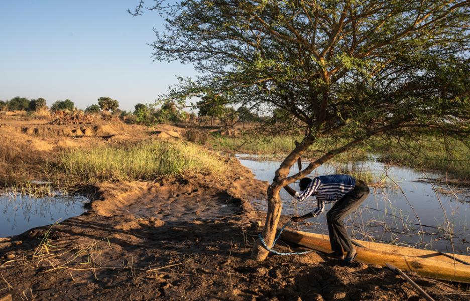 Inundaciones en la zona de Kawaye. Yamena, Chad.