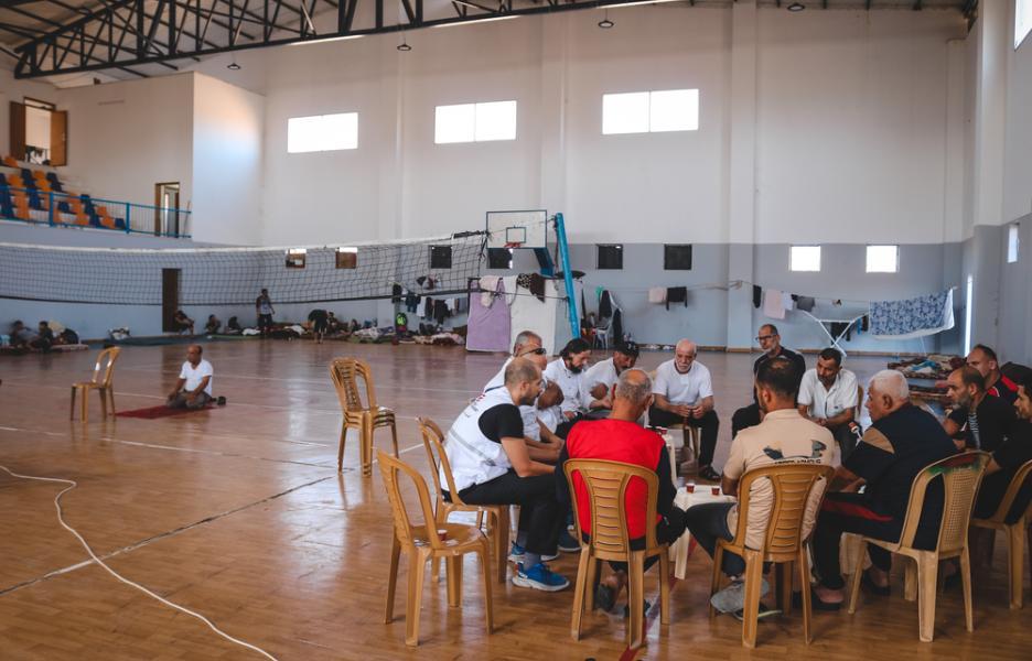 Centro de personas desplazadas en Yenín, Cisjordania