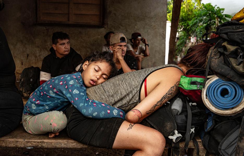 Maricela llegó exhausta a la comunidad indígena de Bajo Chiquito, en Panamá.