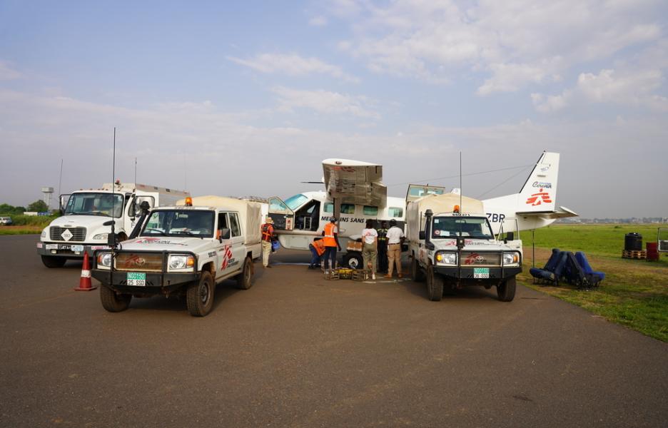 Vehículos y aviones de MSF