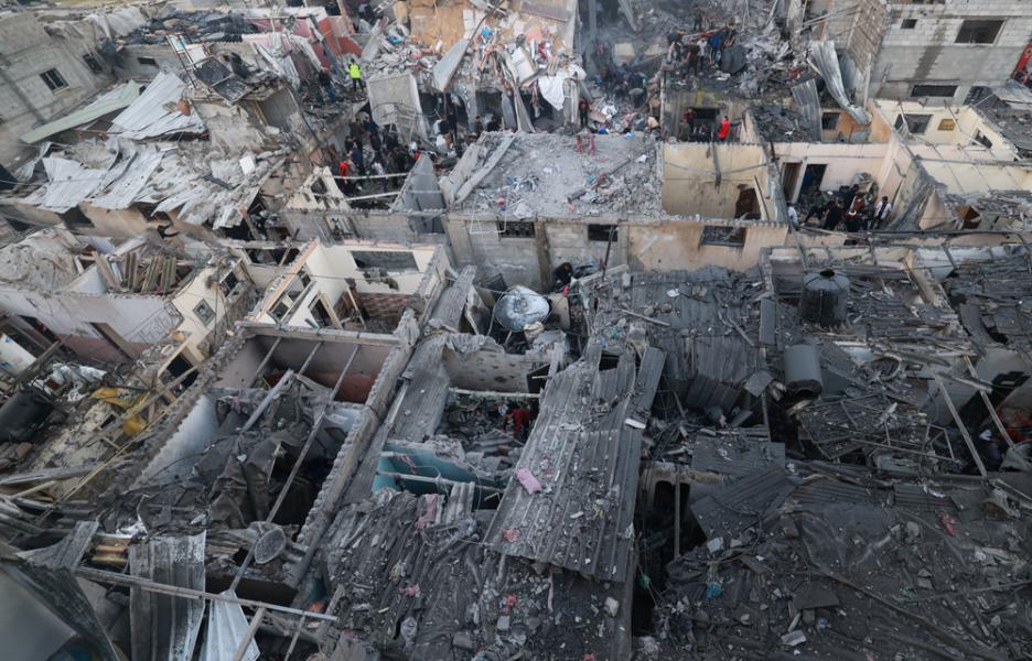 Edificios destruidos en Gaza el 12 de diciembre de 2023.