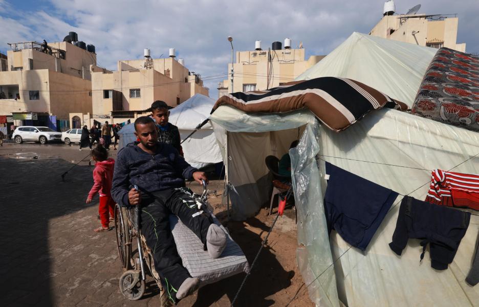 Hospital de campaña indonesio de Rafah, Gaza.
