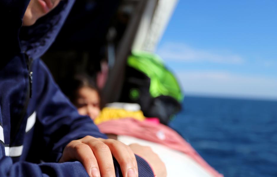 249 personas, entre ellos muchos niños, se recuperan a bordo del Geo Barents. 18 de marzo de 2024.