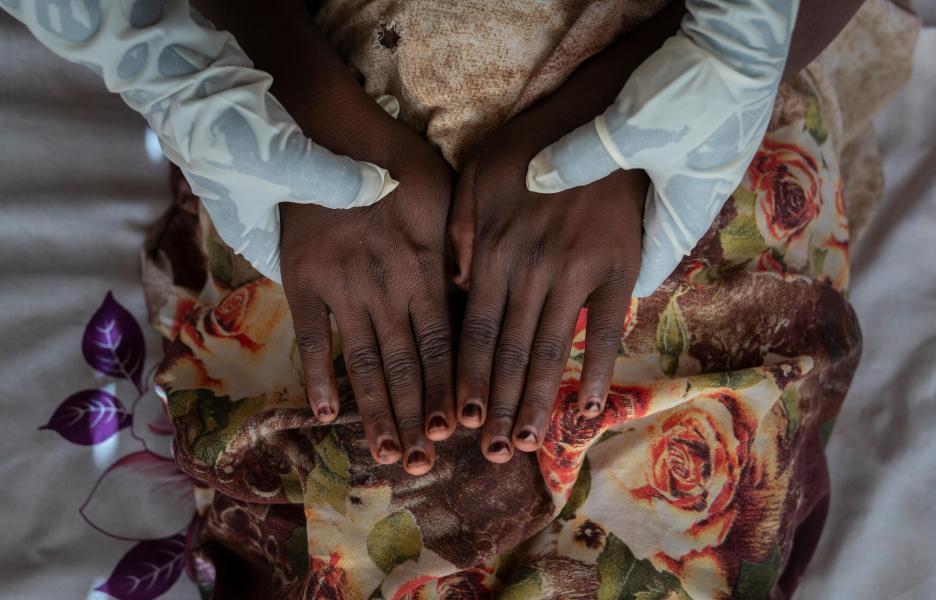 Refugiados sudaneses en Adré