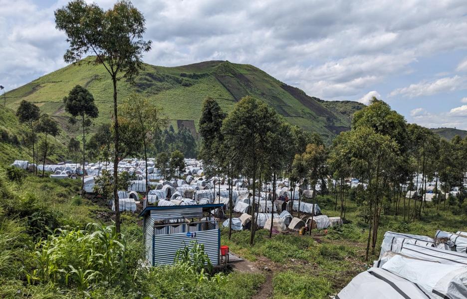 Asentamiento de personas desplazadas de Shabindu, al oeste de la ciudad de Goma, en Kivu del Norte.