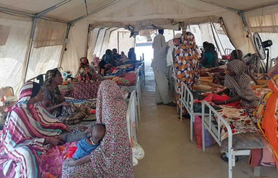 Hospital de MSF en Zamzam, Sudán.