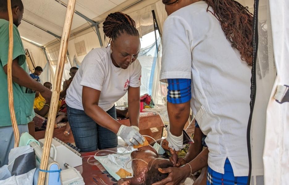 Epidemia de sarampión en Ingende