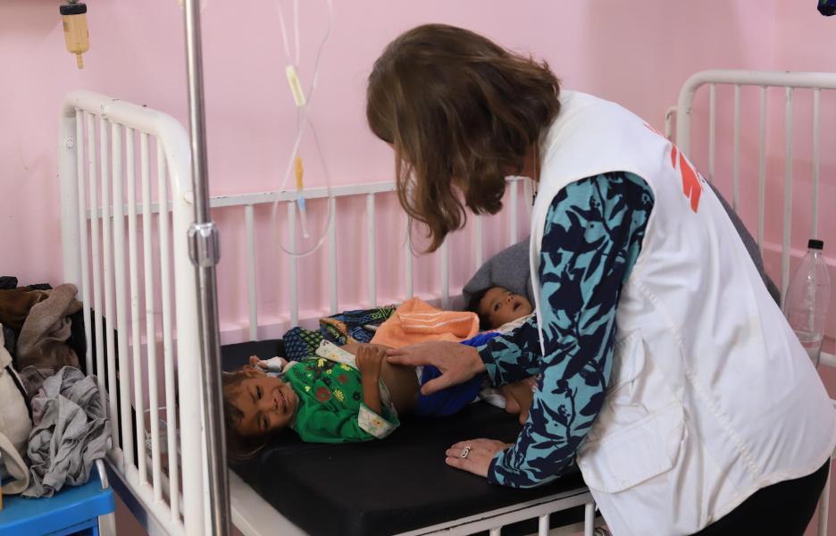 Maternidad y pediatría en el hospital de Nasser, Gaza. Junio de 2024.
