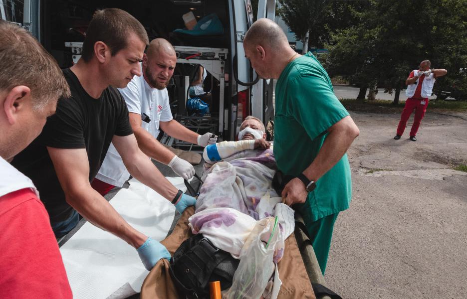 Ihor, paciente herido en una explosión. Agosto, 2024. 