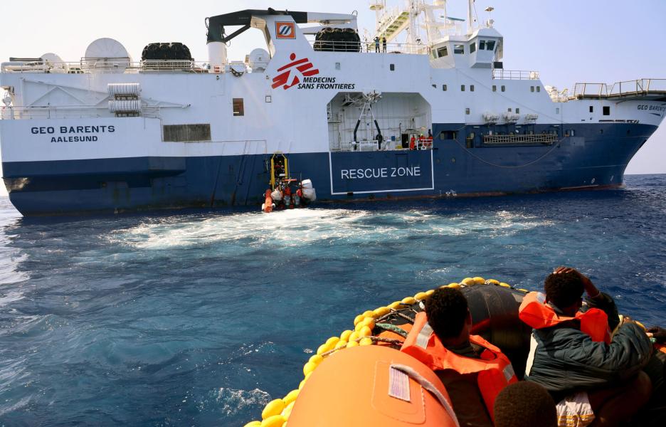 El Geo Barents, el barco de búsqueda y rescate de MSF en el Mediterráneo