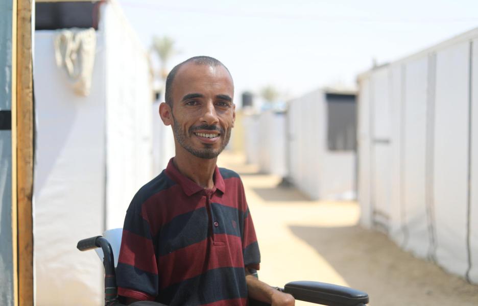 Muhammed Abu Kmail, desplazado