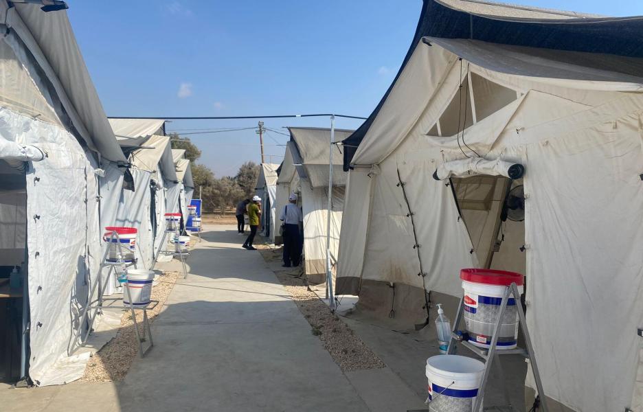 Hospital de campaña de MSF en Deir Al Balah, Gaza