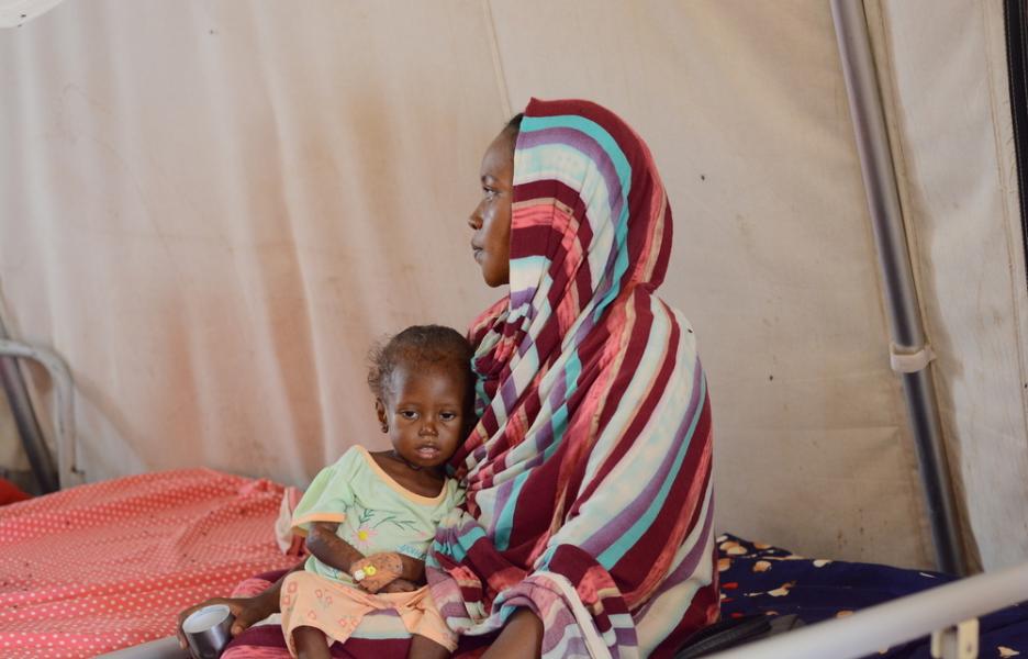Desnutrición en Zamzam, Darfur del Norte, Sudán