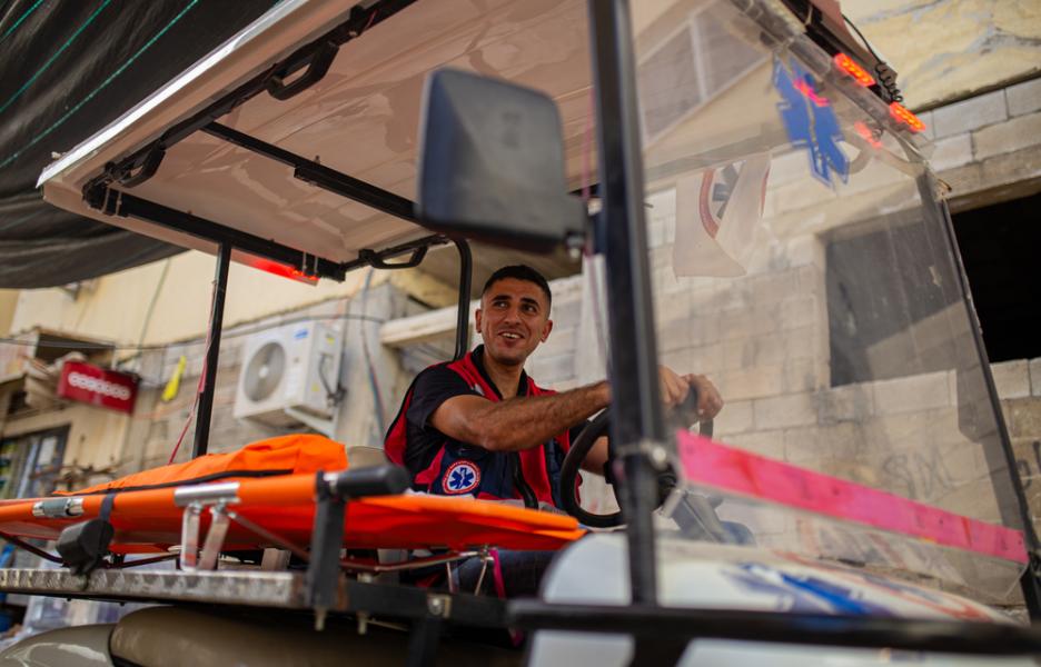 Salah, paramédico en Yenín