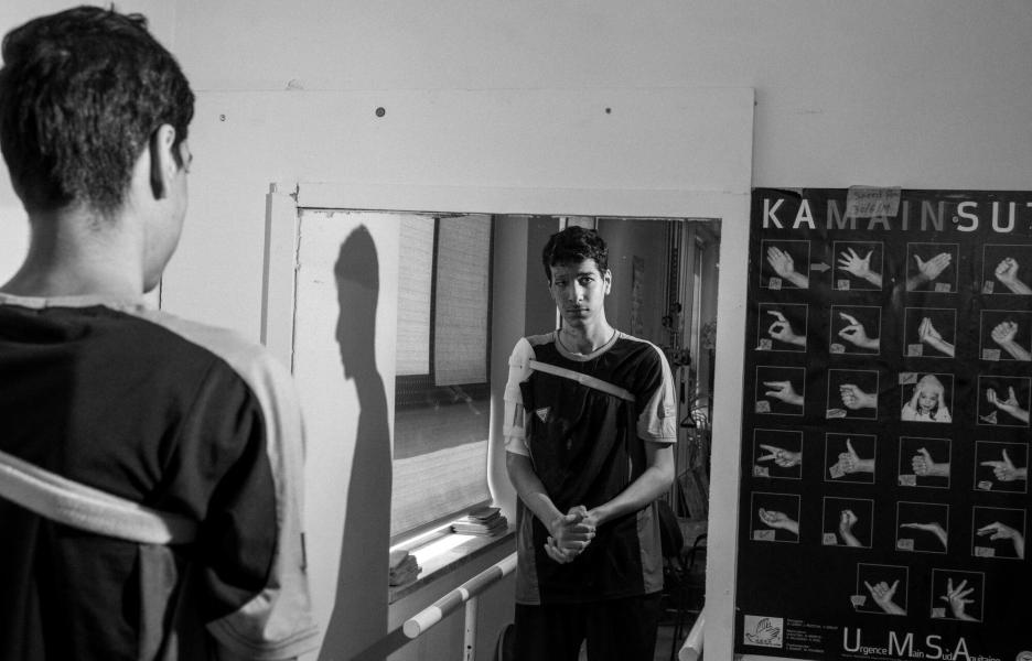 Pacientes gazatíes en el hospital de MSF en Amán: Karam