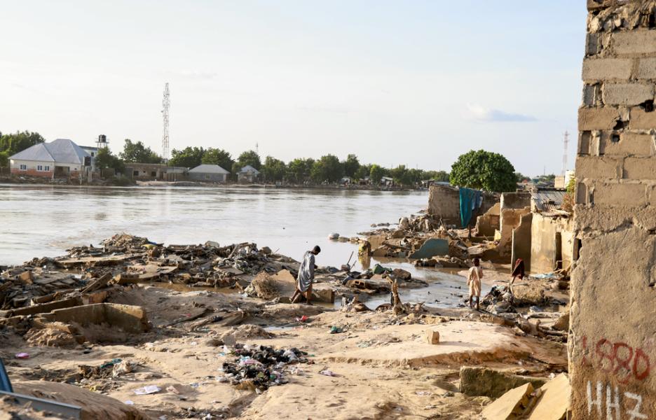 Inundaciones masivas en Maiduguri