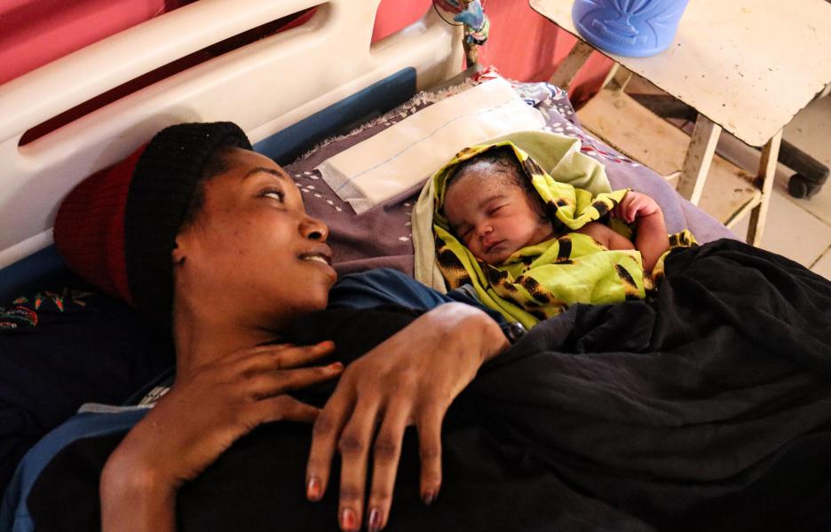 Maternidad en Darfur Sur