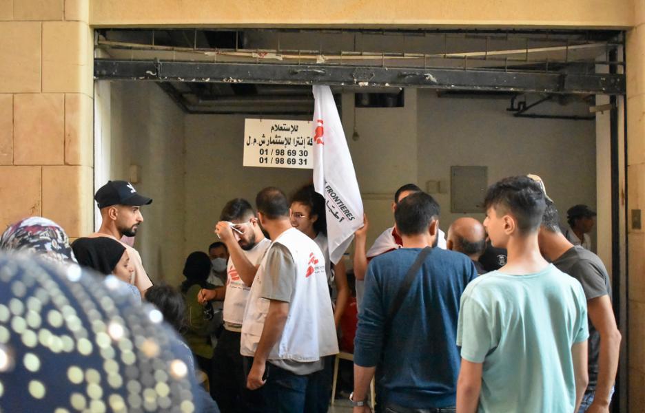Clínicas móviles en Beirut