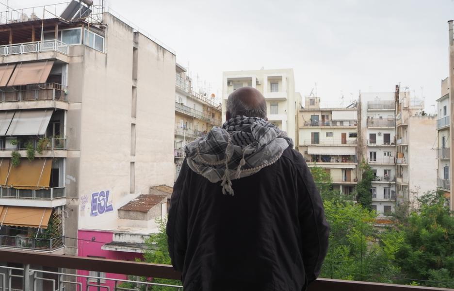 Ghassan en el balcón