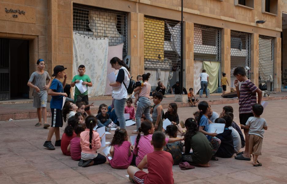 Actividades MSF en el refugio de Azarieh
