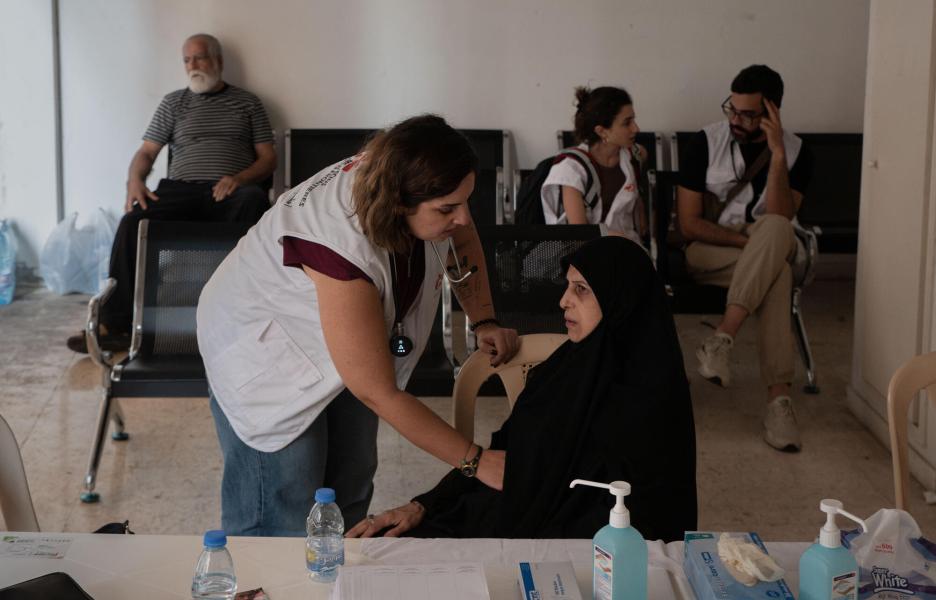 Actividades MSF en el refugio de Azarieh, Beirut, Líbano.
