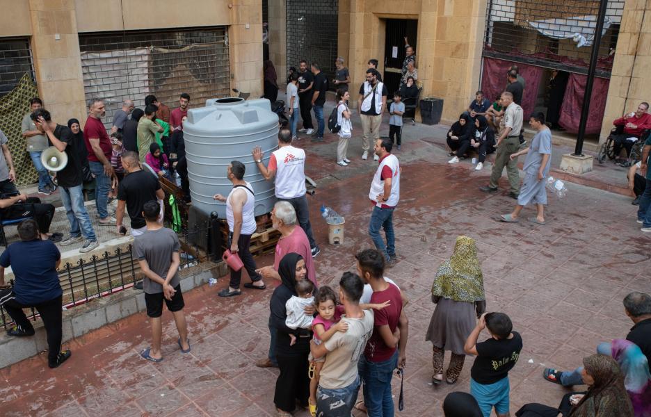 MSF activities in Azarieh shelter