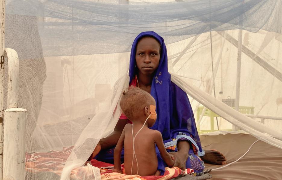 Urgencias del hospital de MSF en el campo de personas refugiadas de Um Rakuba