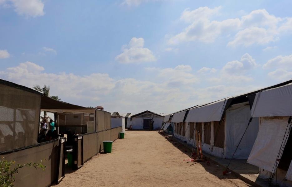 Hospital de campaña de MSF en Deir Al Balah, en el centro de Gaza