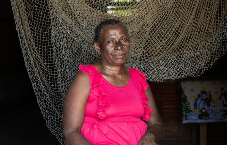 Curandera tradicional Carmen Fidela Mena, comunidad de Chachajo