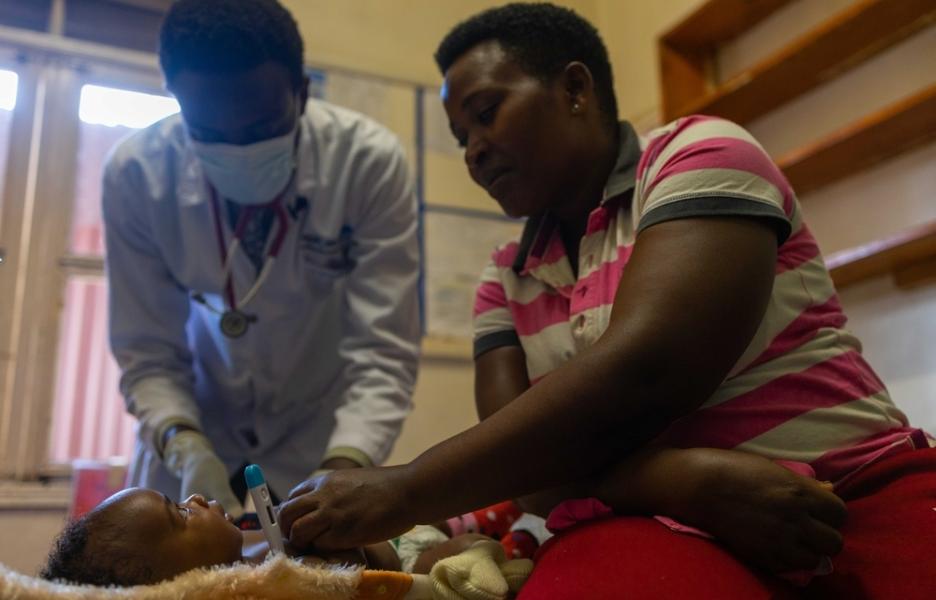 Pequeño paciente de tuberculosis. Uganda.