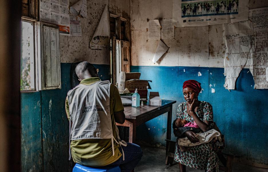Clínica móvil en Kingi, territorio de Masisi