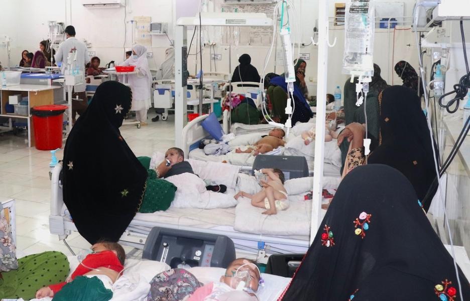 Unidad de cuidados intensivos pediátricos del hospital Boost de Helmand