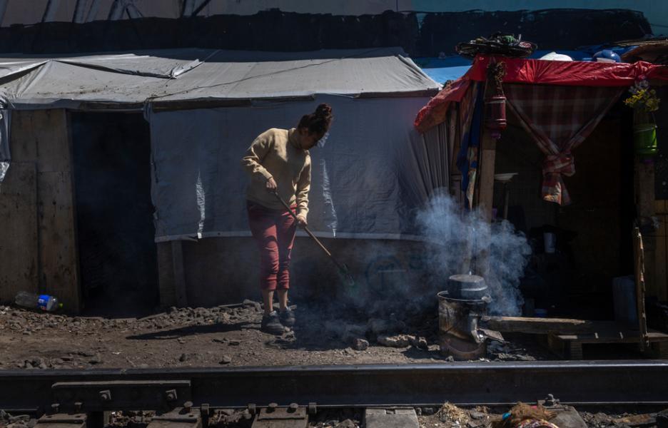 Carmen, migrante atrapada en Ciudad de México