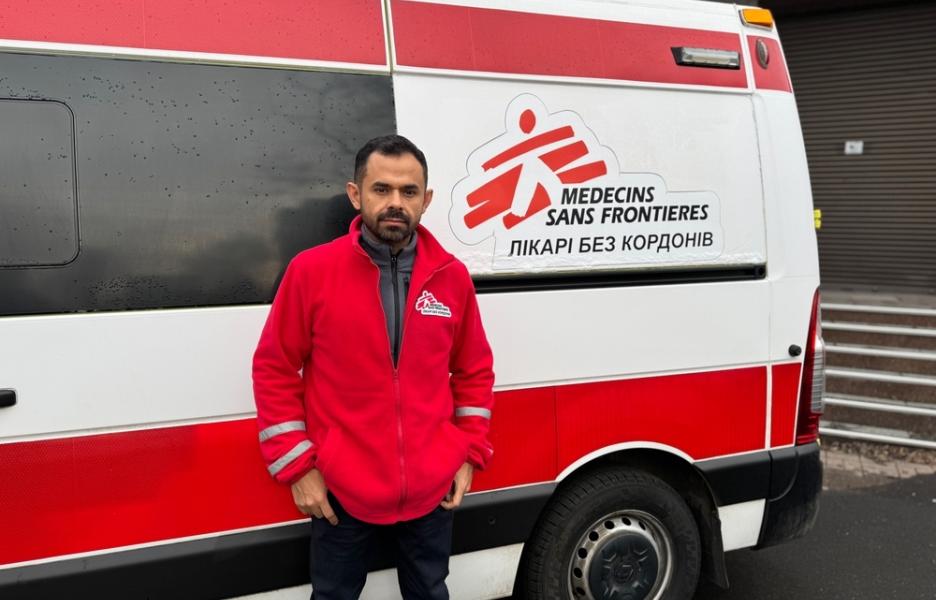 Enrique García, coordinador de Médicos Sin Fronteras en el este de Ucrania.