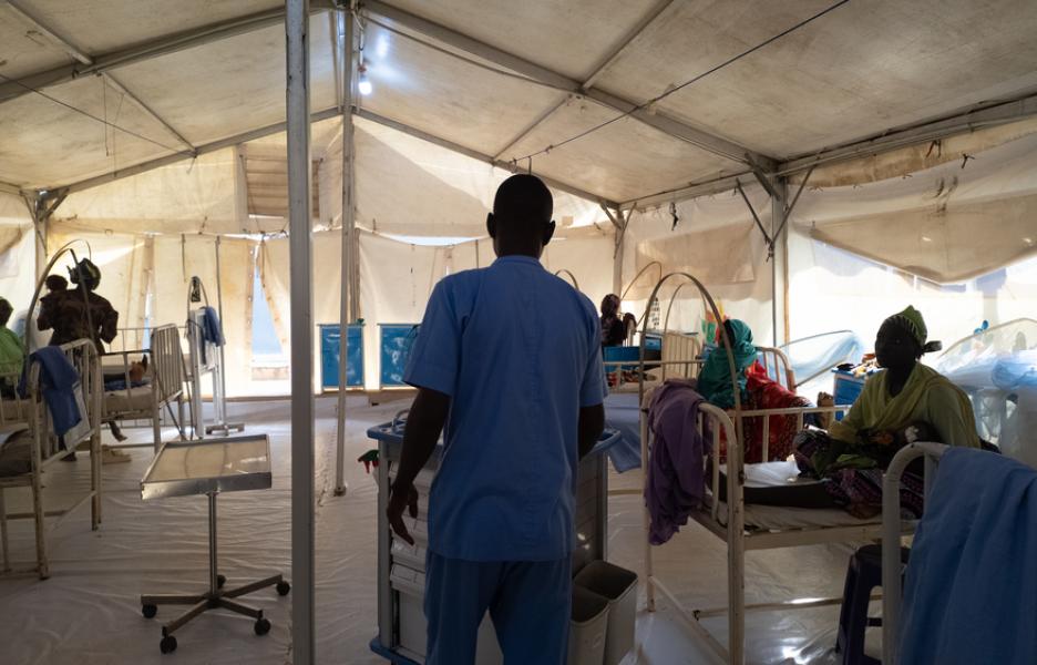 Salas de malaria del hospital de Gummi, en Nigeria