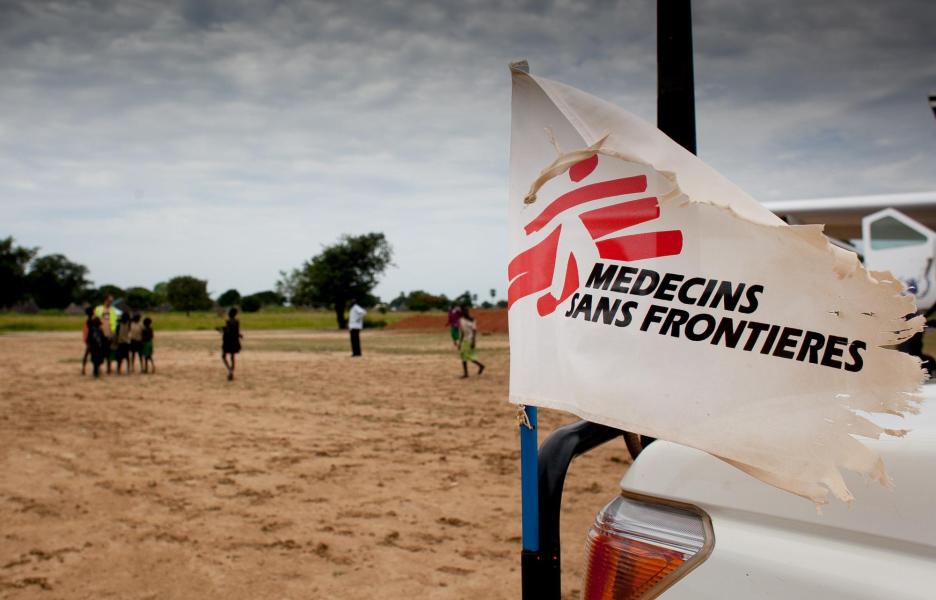 Bandera MSF en Sudán del Sur