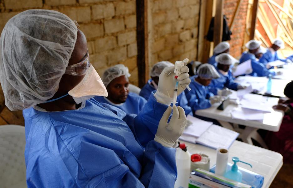 Centro de tratamiento de ébola en Beni, RDC