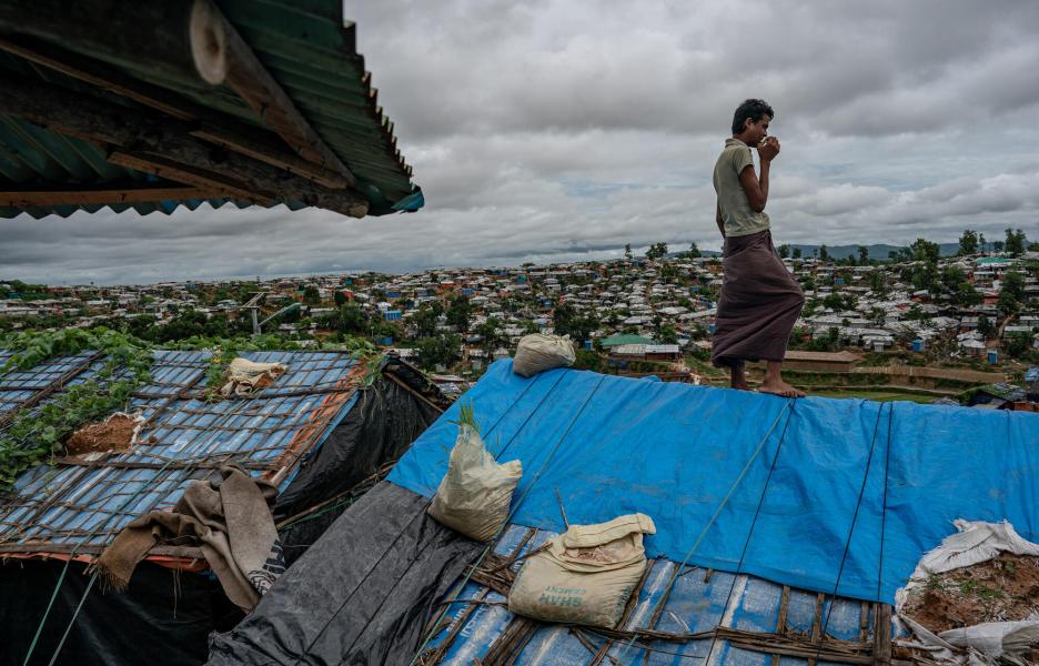 Campos de refugiados rohinyás en Cox's Bazar, Bangladesh.
