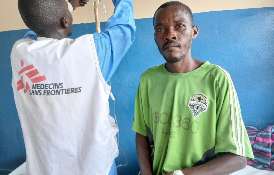 Tanishaka, paciente de cólera. Kivu Sur, RDC.