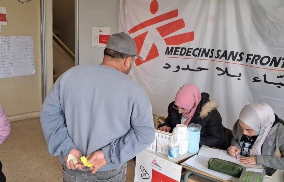 Clínica móvil de MSF en Líbano