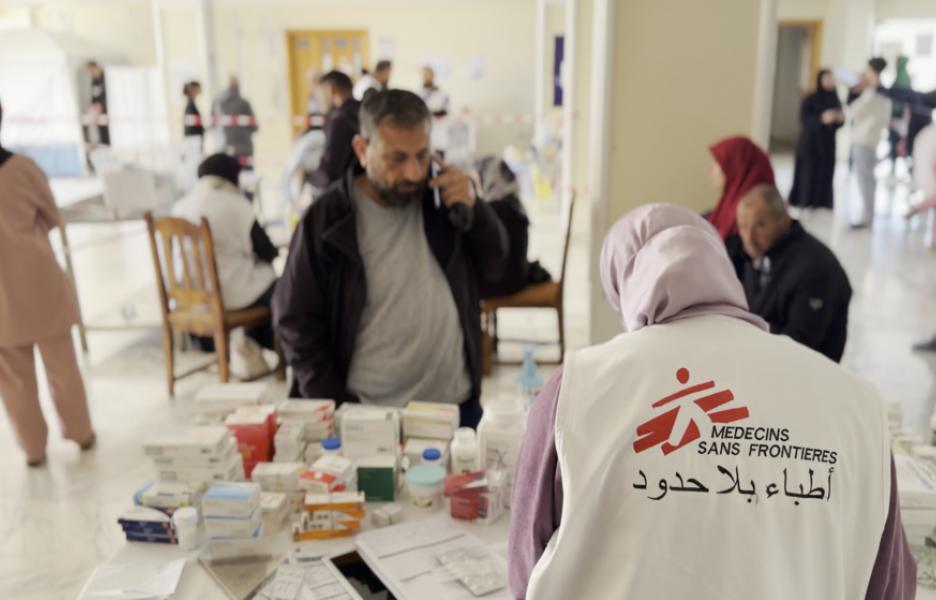 Clínica móvil de MSF en Saida, Líbano. 