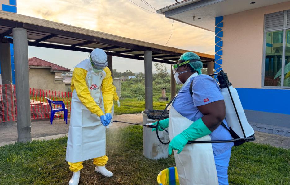 Nuevo centro de tratamiento de ébola de MSF en Bunia