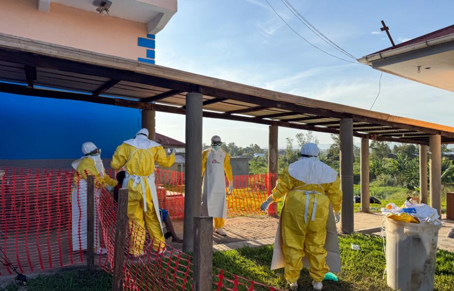 Nuevo centro de tratamiento de ébola de MSF en Bunia