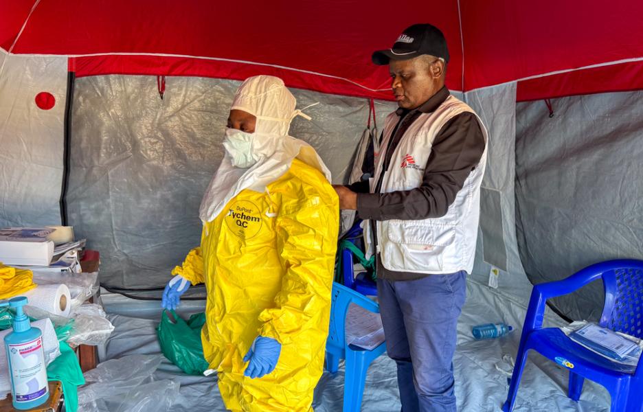 Nuevo centro de tratamiento de ébola de MSF en Bunia