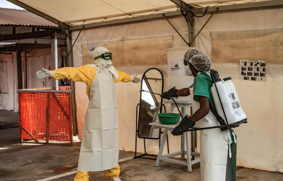 El centro de tratamiento del ébola de MSF ha abierto sus puertas en el recinto de Munigi, en Goma. 