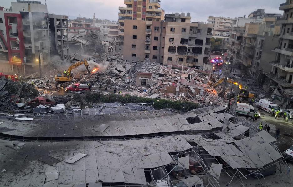 Vista de los daños en el Hospital Jabal Amel tras un ataque israelí llevado a cabo el 1 de junio en Sour (Tiro), sur del Líbano.