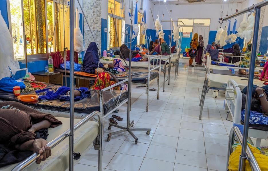 Crisis de sequía y desnutrición en Baidoa, Somalia