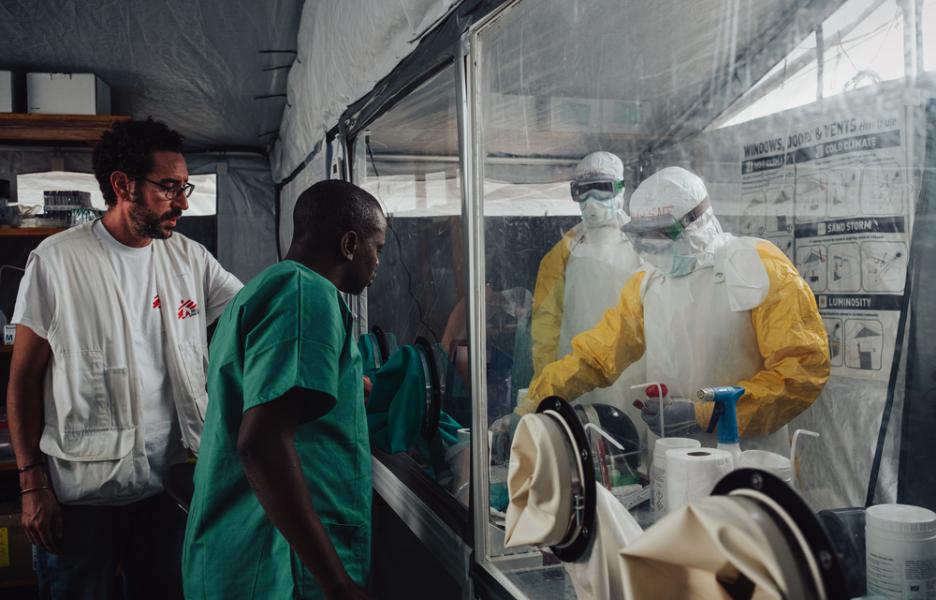 El centro Elykia es el único centro de tratamiento del ébola que cuenta con su propio laboratorio. 