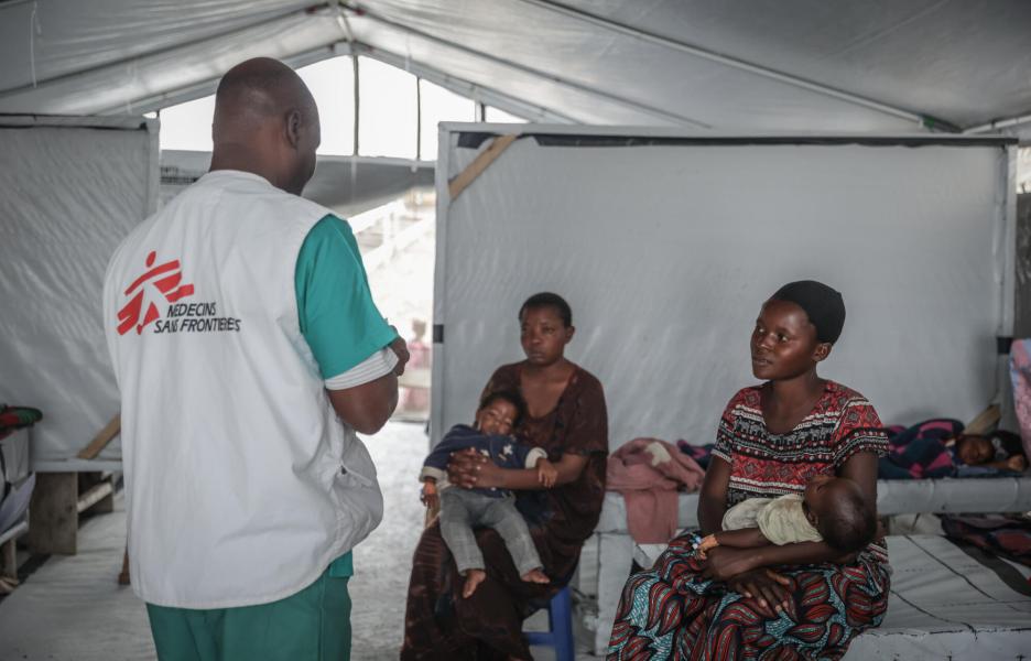 Pacientes de cólera en Kivu Sur, RDC.
