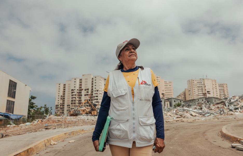 Virginia, trabajadora comunitaria de MSF. La Guaira, Venezuela.